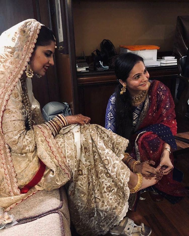 Shwetambari and her friend