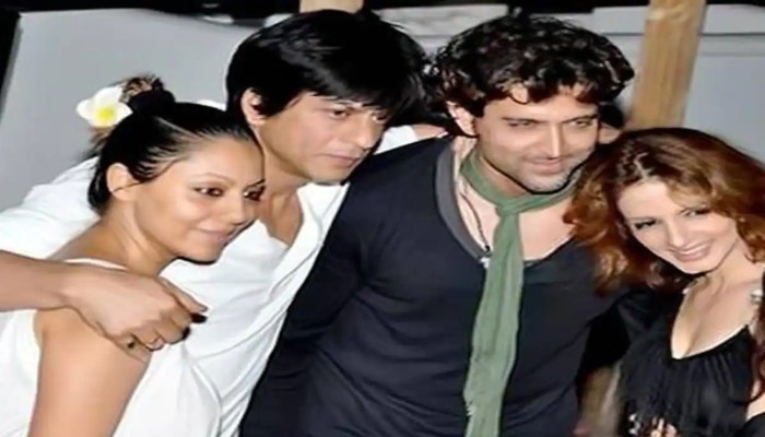 Hrithik and SRK with their wives