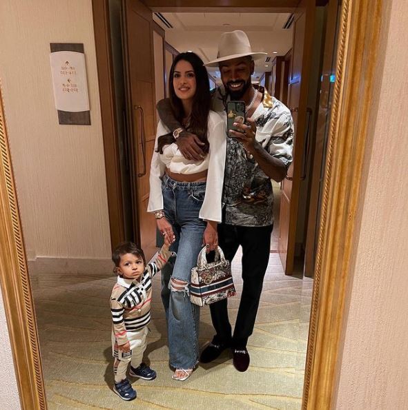 Hardik Pandya wife natasa stankovic son agastya