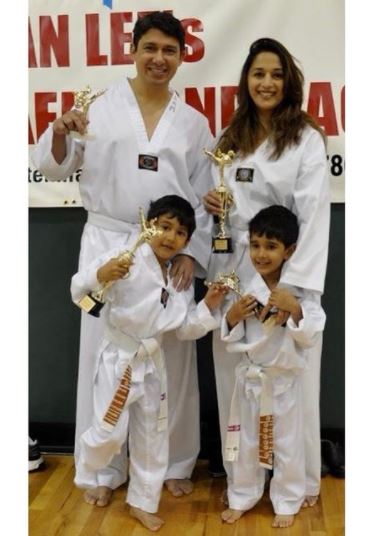 Shriram nene madhuri dixit arin ryan taekwondo 