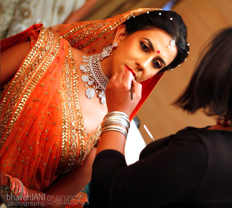sabyasachi orange lehenga for brides