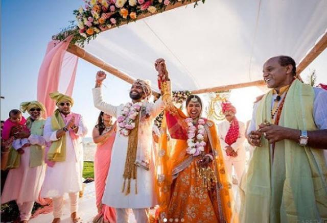 sabyasachi orange lehenga for brides