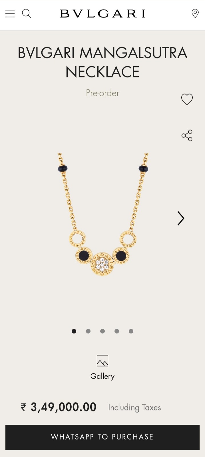 Price of the mangalsutra