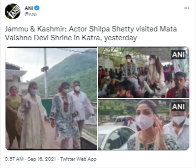 Shilpa Shetty At Vaishno Devi
