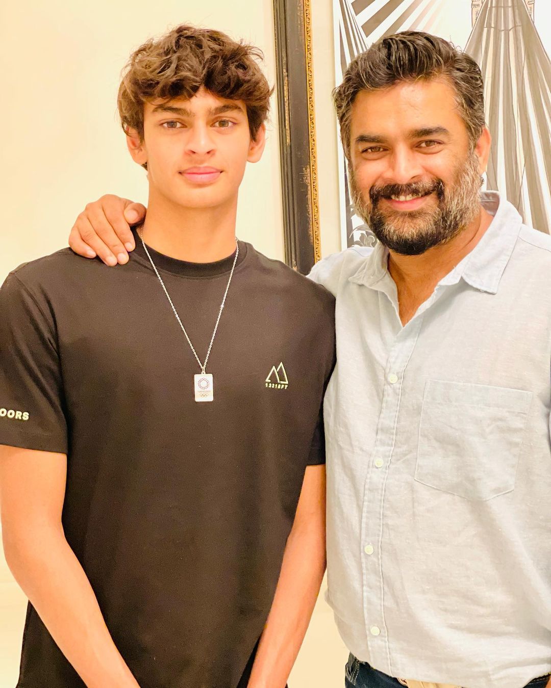 Madhavan and son
