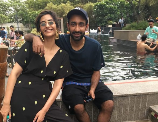 Sonam Kapoor Ahuja with her brother in law Anant Ahuja