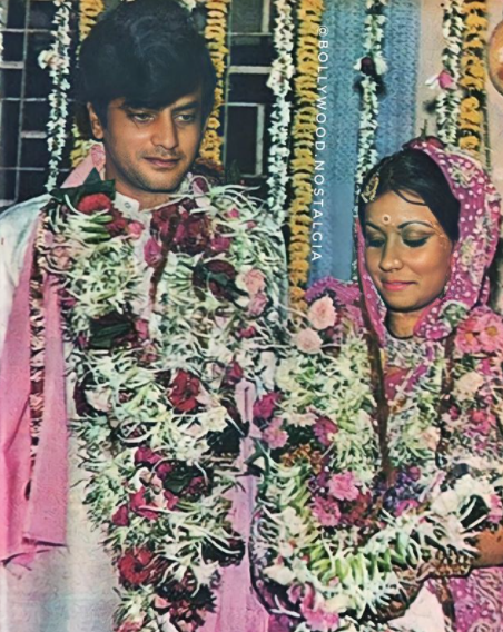 Jeetendra and shobha kapoor wedding picture coloured rare