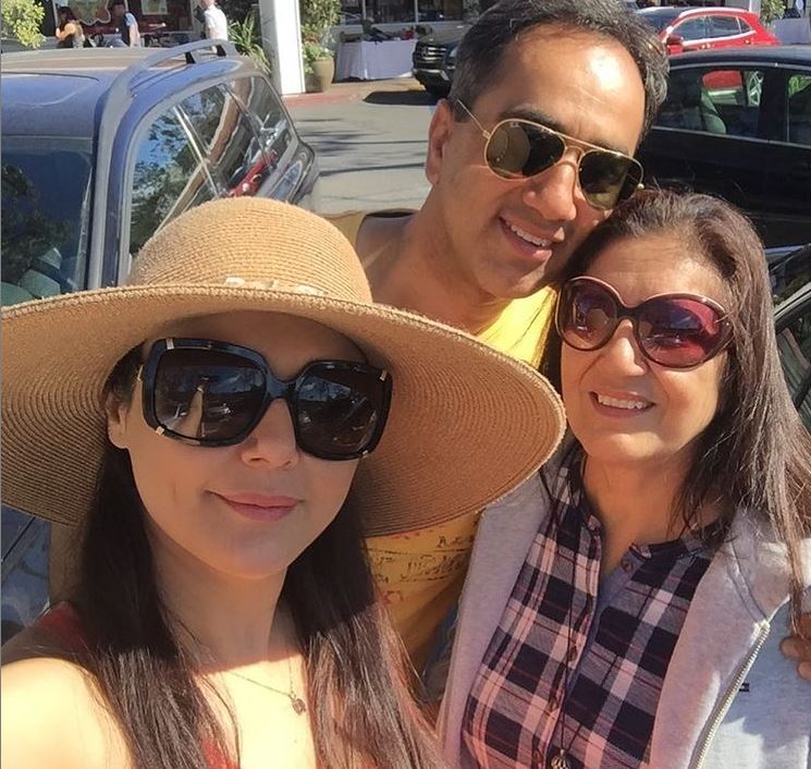 Preity Zinta and her family