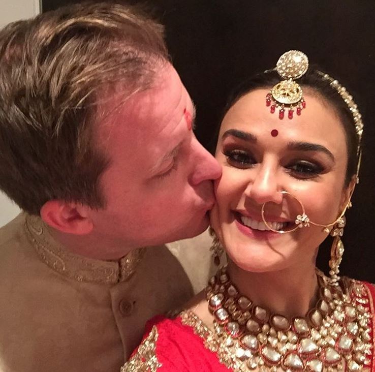 Preity Zinta with her husband