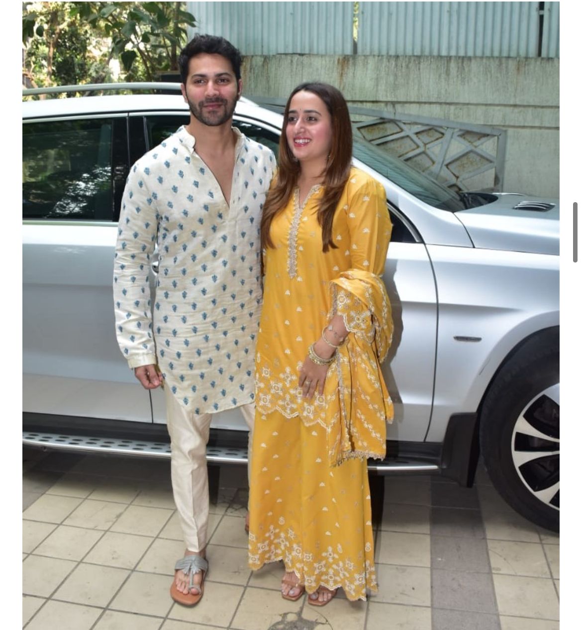 Natasha Dalal and Varun Dhawan first diwali