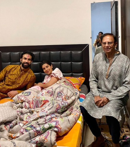 rajeev sen charu asopa diwali pictures