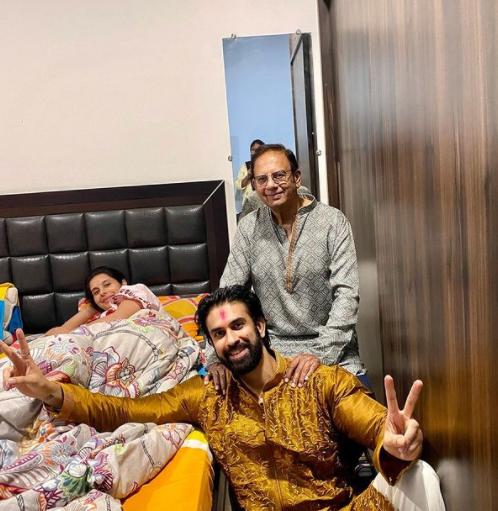 rajeev sen charu asopa diwali pictures