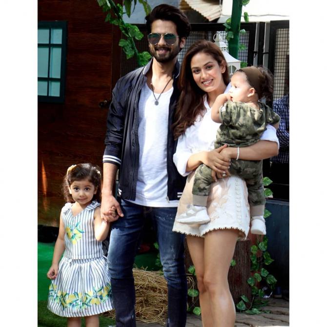 mira rajput kapoor with her kids