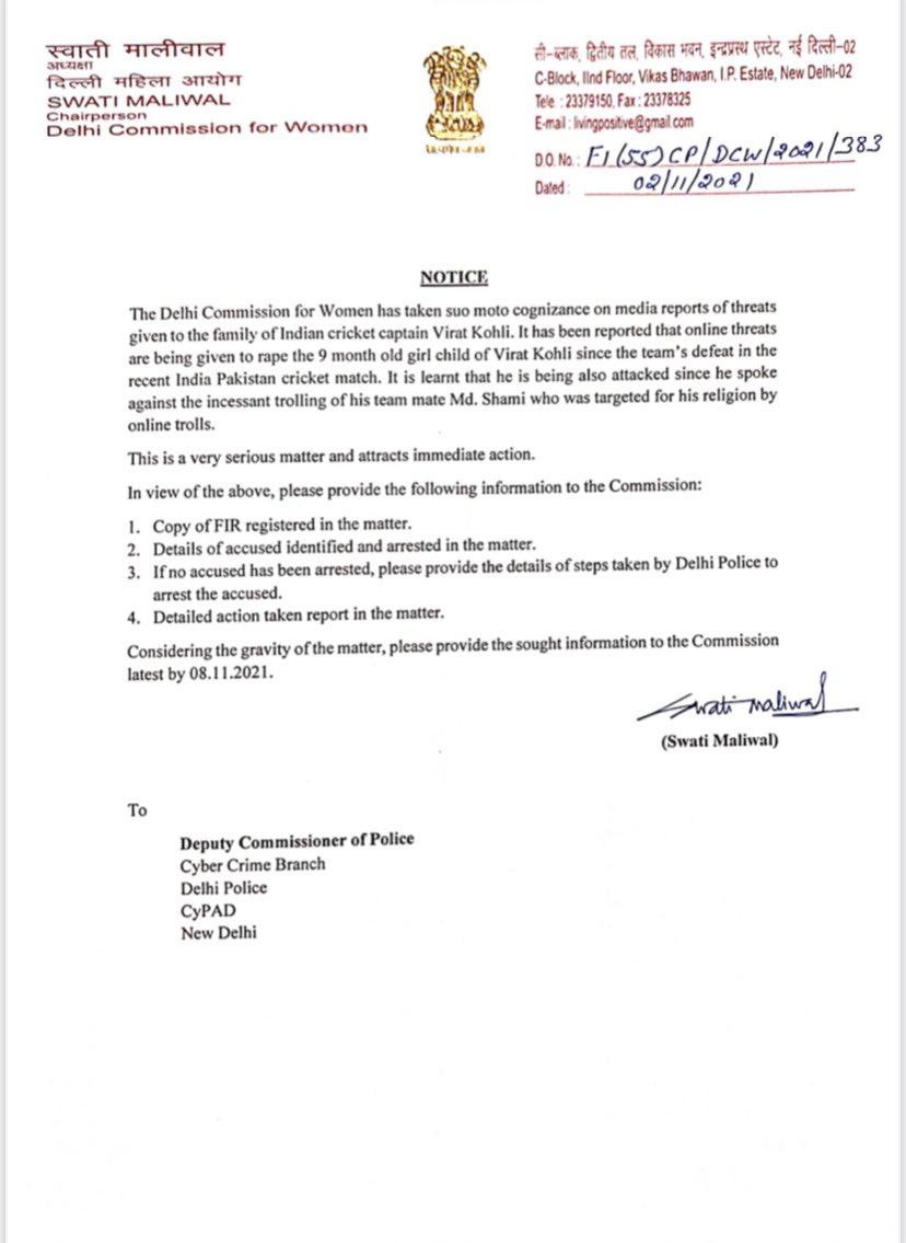 Virat Kohli Support From DCW