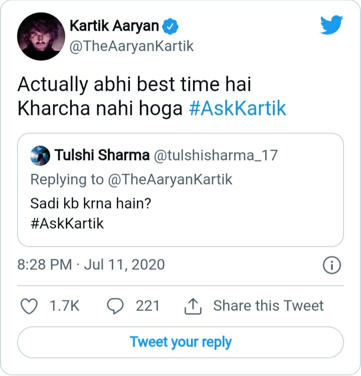 Kartik comments