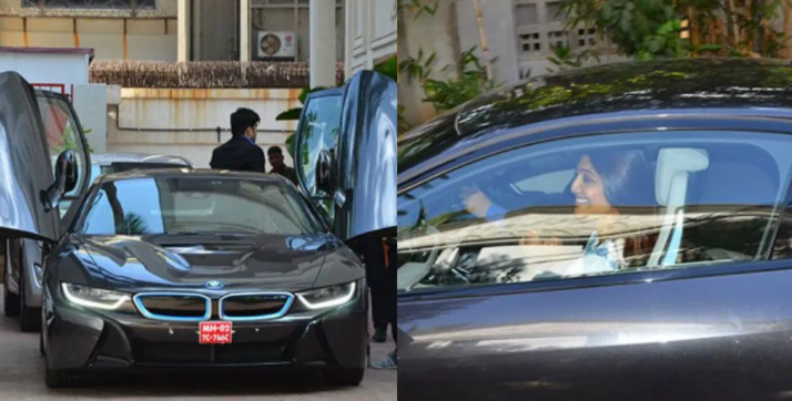 shilpa shetty BMW Z4 car