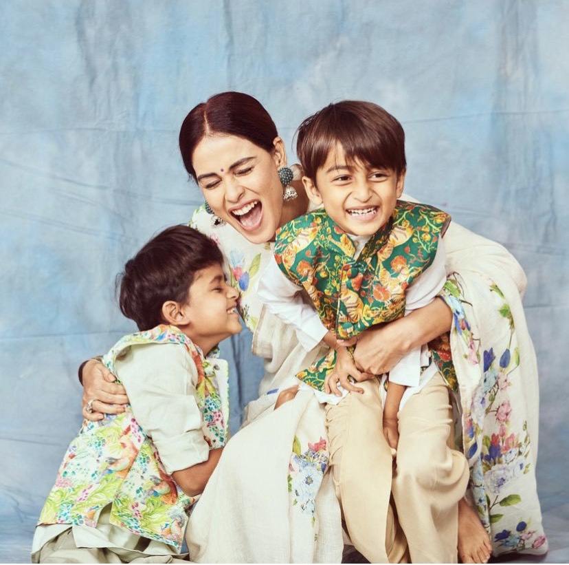 Genelia D&#39;Souza Twins With Kids, Riaan And Rahyl For A Photoshoot, Pens B&#39;day Wish For Her Firstborn