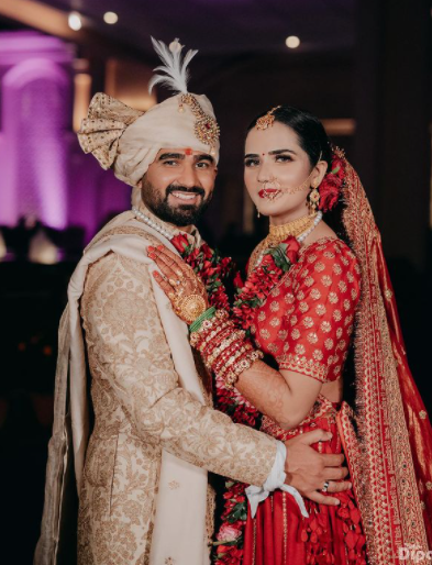 rahul tewatia wife ridhi pannu wedding pictures 