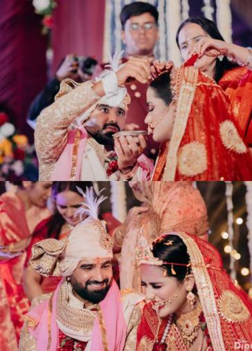 rahul tewatia wife ridhi pannu wedding pictures 