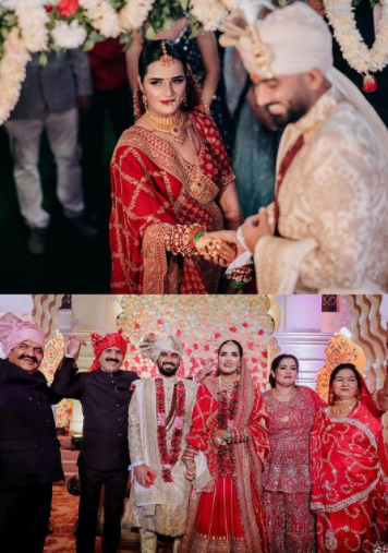 rahul tewatia wife ridhi pannu wedding pictures 