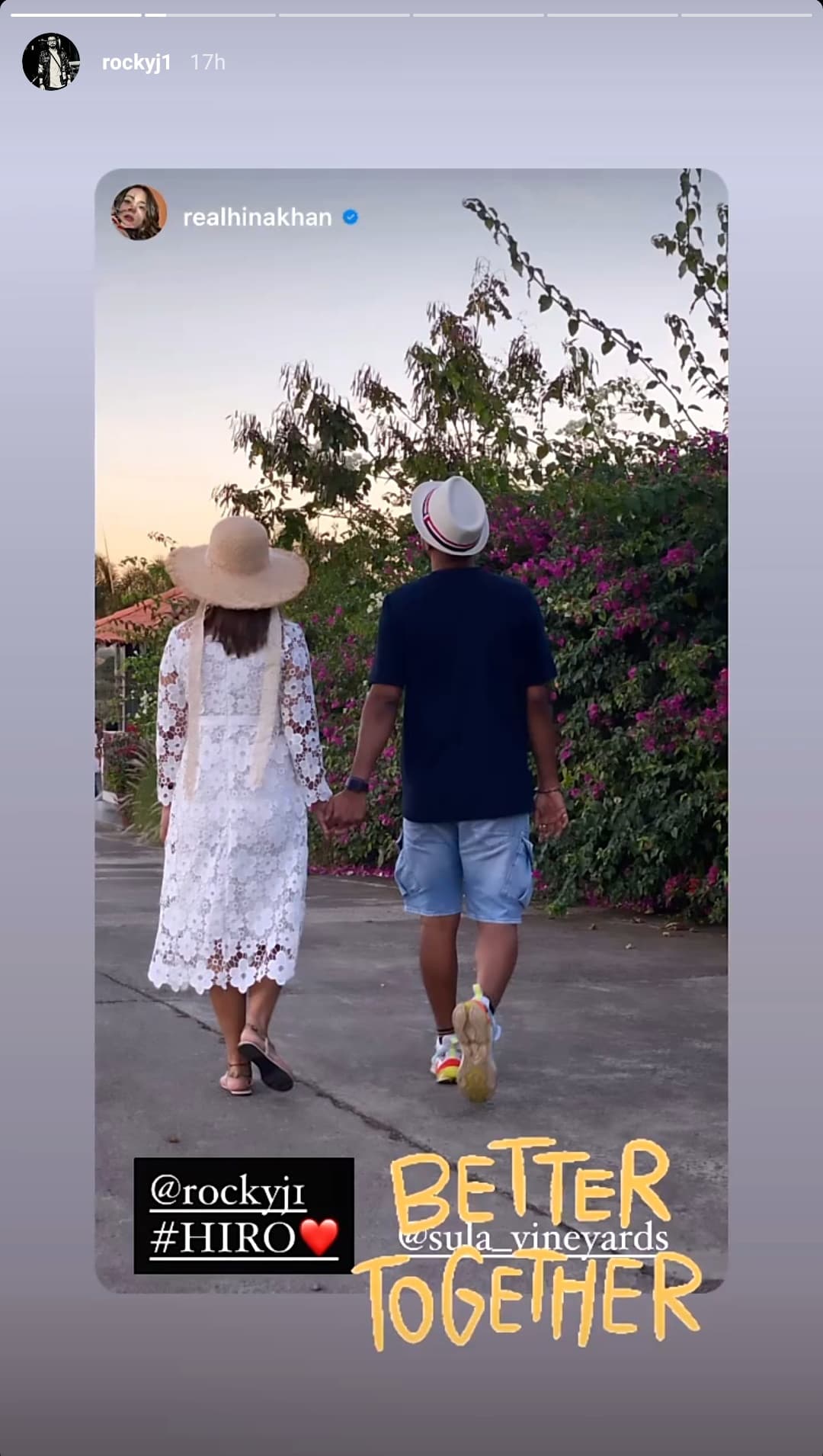 Hina Khan and Rocky Jaiswal