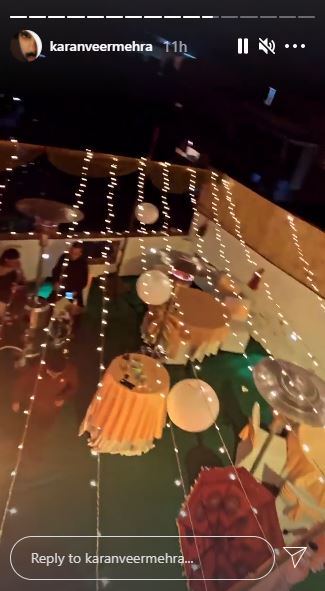 Karan Veer Mehra Fiancee Nidhi Seth Pictures Sangeet Haldi Mehendi Ceremony