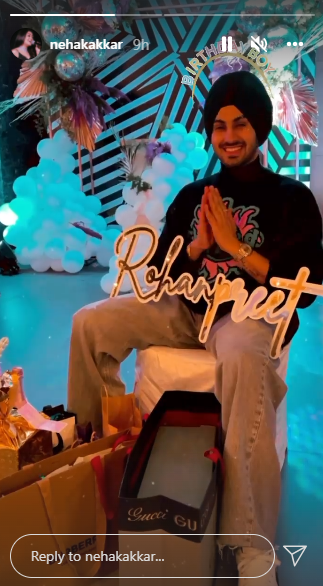 Rohanpreet birthday party wife neha kakkar