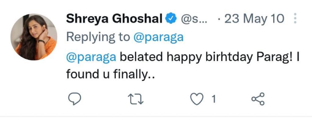 shreya ghoshal tweets