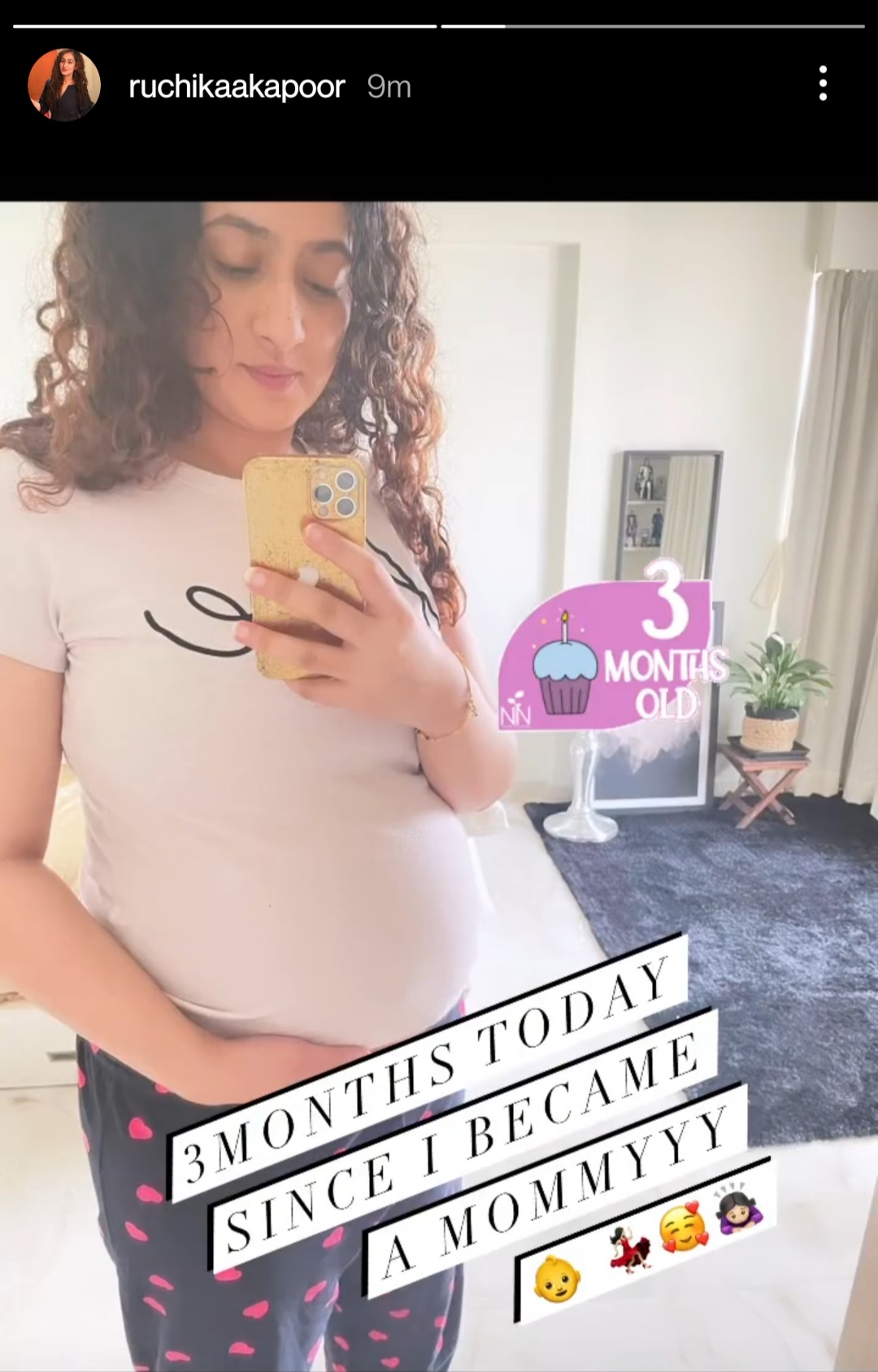 Ruchikaa's baby bump