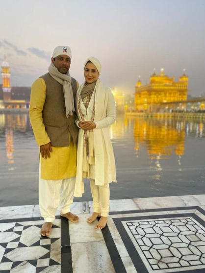 kim sharma leander paes golden temple