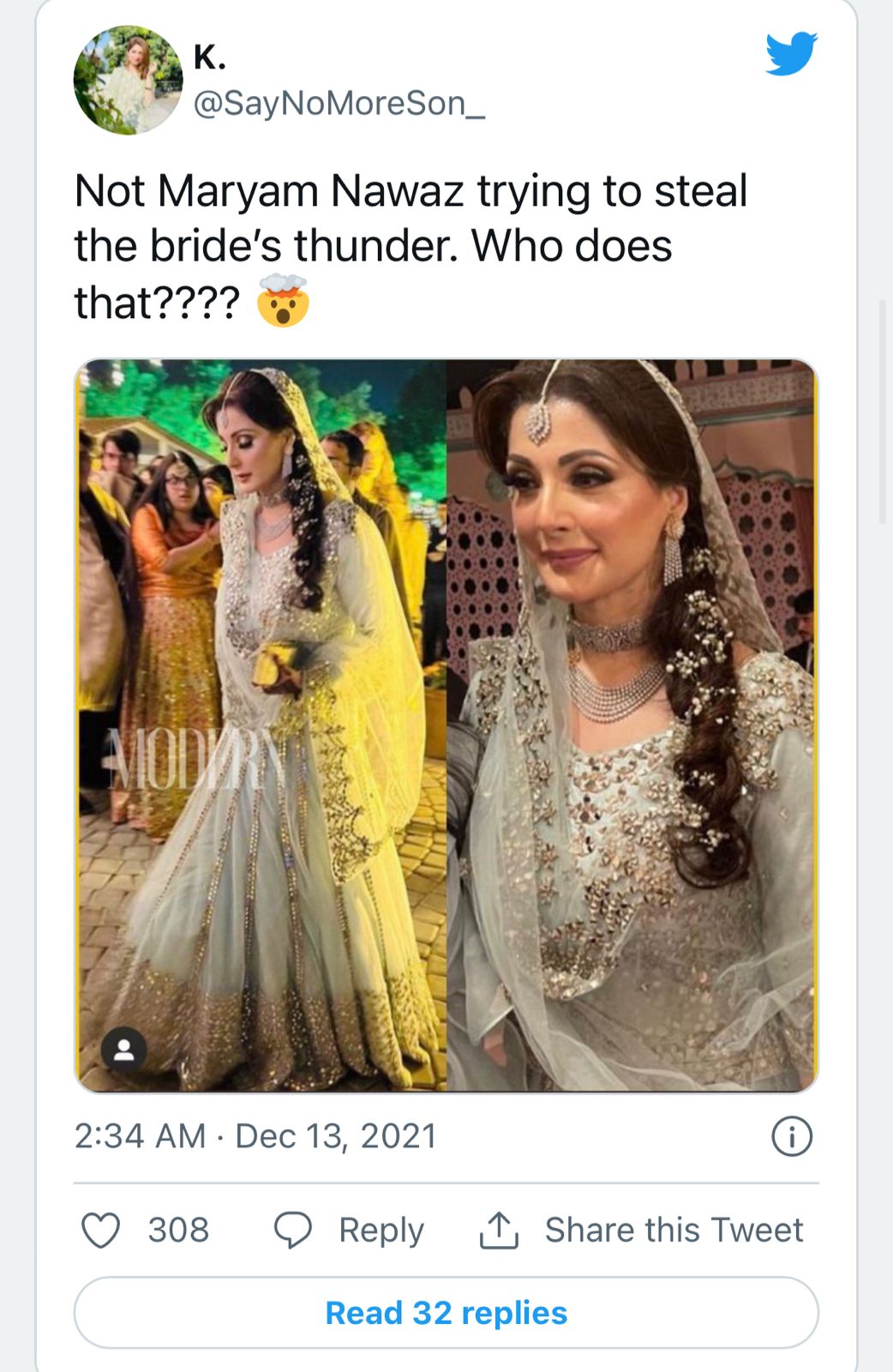 maryam nawaz son wedding dress designer Chief Minister of Punjab, Maryam Nawaz Sharif, adorned in @hanifjewellers for her son Junaid's wedding celebrations