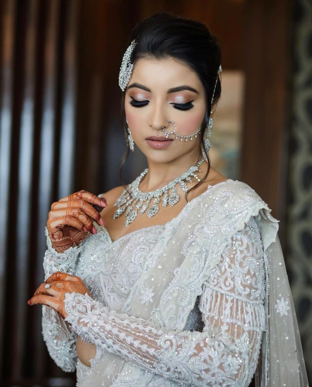 Fashion Designer Bride Wore An Embroidered Dress, Paired It With A ...