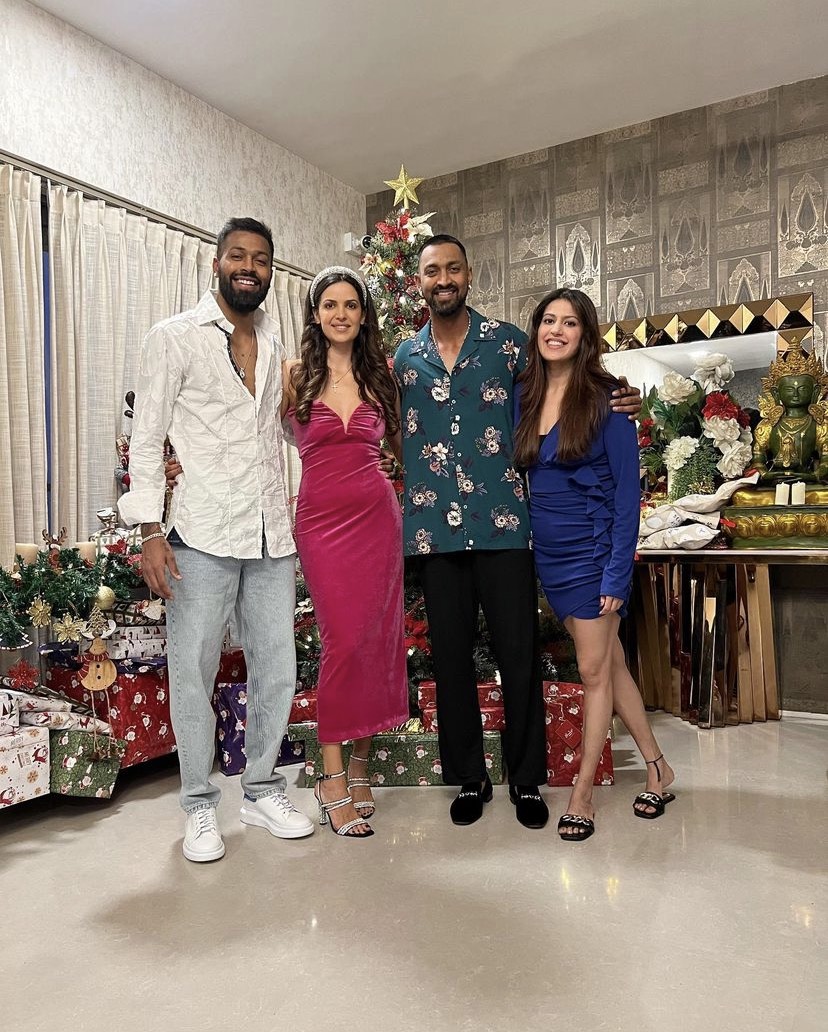 Natasa Hardik Christmas Party