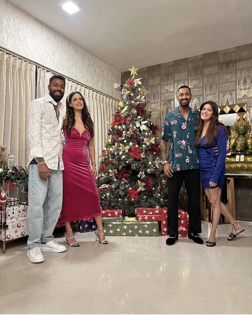 Natasa Hardik Christmas Party