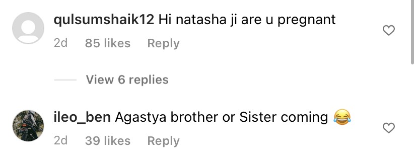 Natasa Hardik pregnancy rumours