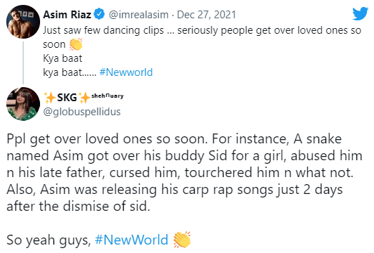 Asim Riaz Tweet on Shehnaaz Gill viral dance videos Sidharth Shukla