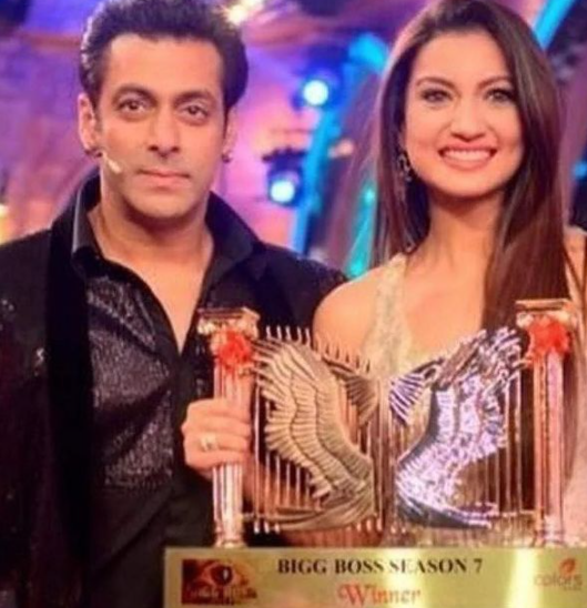 gauahar khan bigg boss 7 winnner