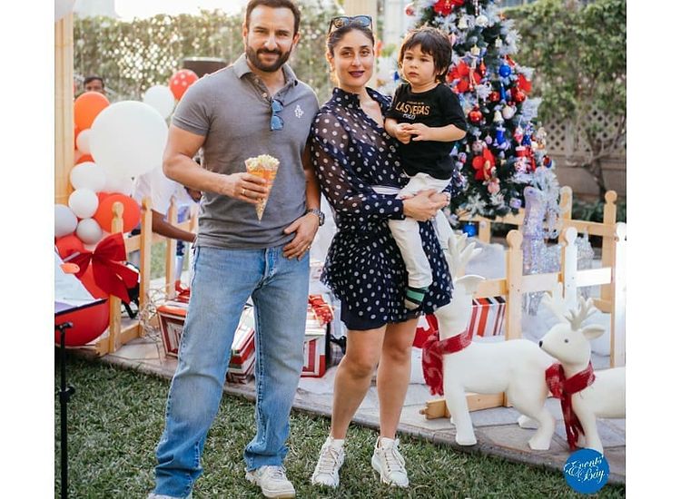 Kareena Kapoor Khan, Saif Ali Khan and Taimur Ali Khan