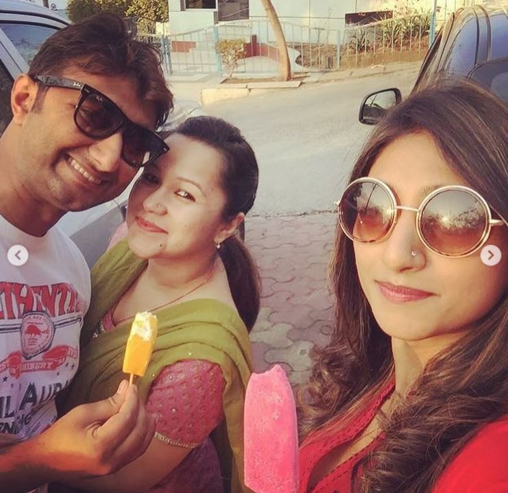 Mhena Kumari Singh's bhai and bhabhi