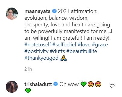 Maanayata Dutt and Trishala Dutt