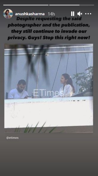 Anushka Sharma Slams Photographer Virat Kohli Picture Private Time Privacy