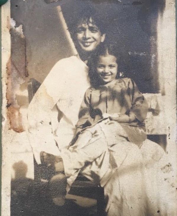 Shabana Azmi with her father