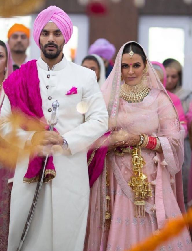 Neha Dhupia and Angad Bedi