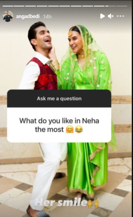 Neha Dhupia and Angad Bedi