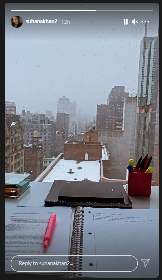 Suhana Khan Snow Fall