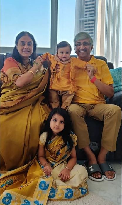 Dimpy Ganguly with her family