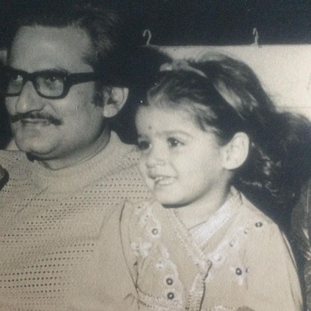 Ravi Tandon and Raveena Tandon