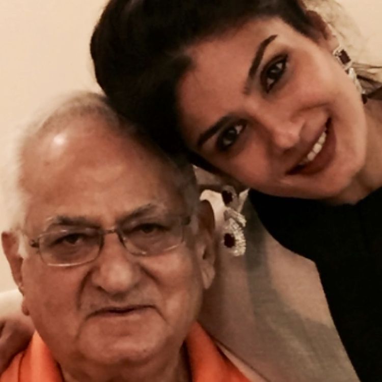 Ravi Tandon and Raveena Tandon
