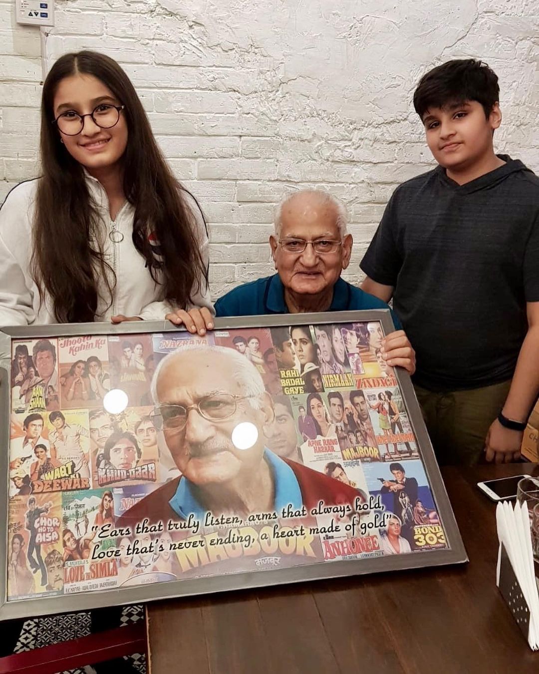 Ravi Tandon, Ranbirvardhan Thadani and Rasha Thadani