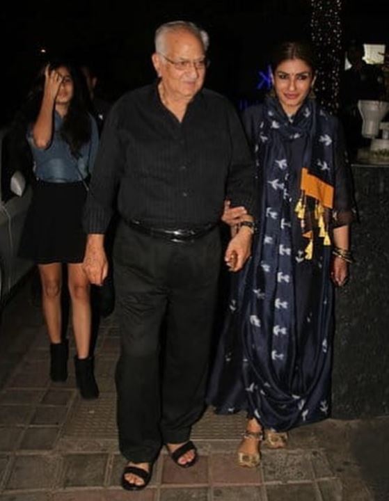 Ravi Tandon and Raveena Tandon